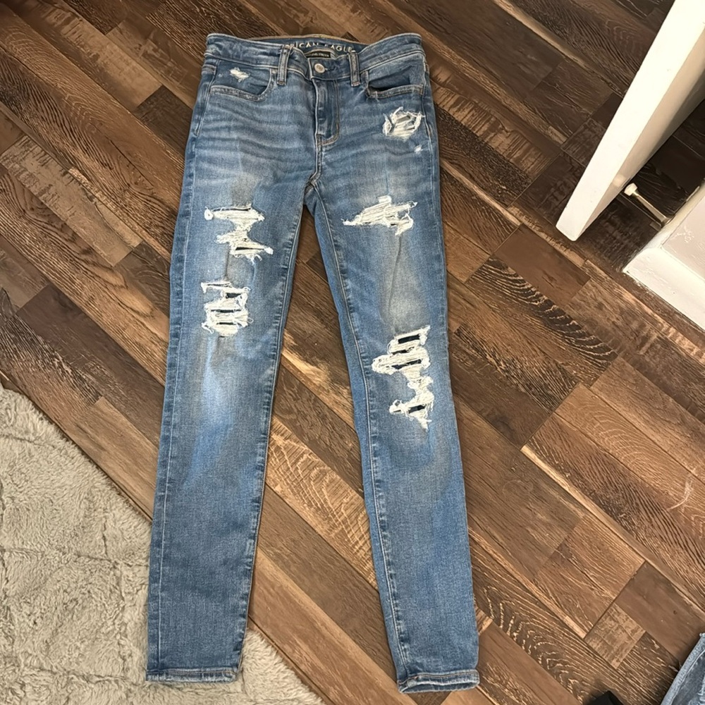 American Eagle Jeans.  Next level stretch.  Never worn.  Size 0